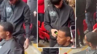 Στήθηκε... κουρείο στο Γουέμπλει την ώρα του ημιτελικού! (pic)