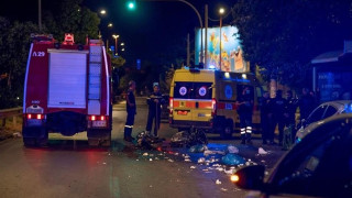 Τούμπαρε μηχανή στη Θεσσαλονίκης - Μουδανιών: Πολυτραυματίας στο νοσοκομείο ο οδηγός