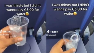 Επιβάτιδα αεροπλάνου αρνούνταν να πληρώσει για νερό και περίμενε να λιώσουν τα παγάκια