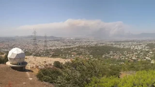 Μεγάλη φωτιά στη Μεγαλόπολη - Κοντά στα ορυχεία της ΔΕΗ