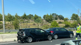 Θεσσαλονίκη: Σύγκρουση τεσσάρων ΙΧ στην ΕΟ Θεσσαλονίκης-Μουδανιών