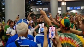 Mundobasket 2023: Έλληνες και Λιθουανοί ενώθηκαν και φώναζαν συνθήματα