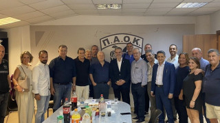 Επίσκεψη του Κωνσταντίνου Ζέρβα στα Γραφεία του Α.Σ. ΠΑΟΚ