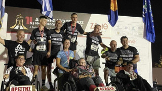 Δρομέας ετών 90 στο Νυχτερινό Ημιμαραθώνιο