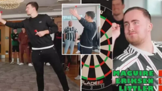 Ο Μαγκουάιρ «έβαλε τα γυαλιά» στους οπαδούς της Γιουνάιτεντ, παίζοντας... βελάκια!