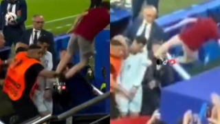 Euro 2024: Οπαδός έπεσε στο κενό, προσπαθώντας να ορμήξει στον Ρονάλντο