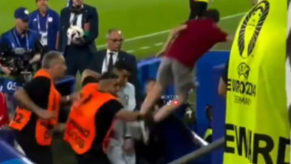 Euro 2024: Ο Ρονάλντο απέφυγε φίλαθλο που πήγε να πηδήξει πάνω του!