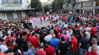 Τρίκαλα: Οπαδικό επεισόδιο στη φιέστα με τα ευρωπαϊκά τρόπαια του Ολυμπιακού