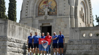 ΠΑΟΚ-Μπάνια Λούκα: Οι άνθρωποι της Μπόρατς επισκέφτηκαν τα Συμμαχικά για να τιμήσουν τους συμπατριώτες τους (pics)