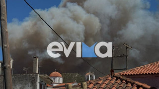 Εύβοια: Φωτιά καίει κοντά σε κατοικημένη περιοχή-Εκκενώνονται τρεις οικισμοί (pic, vid)
