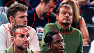 Ολυμπιακοί Αγώνες 2024: Παρέα είδαν το ΗΠΑ-Σερβία οι Αταμάν και Βεζένκοφ