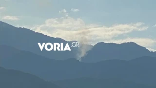 Όλυμπος: Συνεχίζει να καίει η φωτιά-Επιχειρούν 4 εναέρια μέσα (vid)