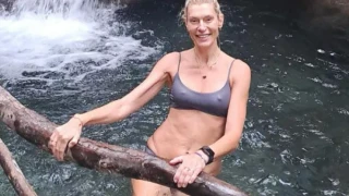 Ζέτα Δούκα: Η βουτιά στα παγωμένα νερά ποταμού των Τρικάλων