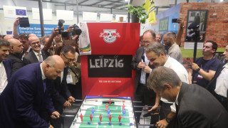 Μητσοτάκης στη ΔΕΘ: «Είμαι Ολυμπιακός, αλλά εδώ έπρεπε να πω ότι είμαι ΠΑΟΚ...»