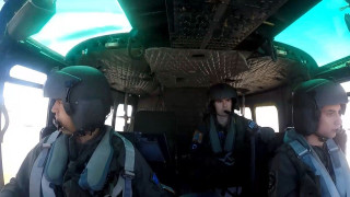 28η Οκτωβρίου: Εντυπωσιακή η απογείωση των στρατιωτικών ελικοπτέρων στη Θεσσαλονίκη