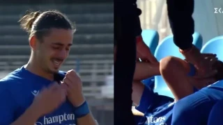 Καβάλα-ΠΑΣ Γιάννινα: Ποδοσφαιριστής γίνεται αλλαγή και ξεσπά σε κλάματα (vid)