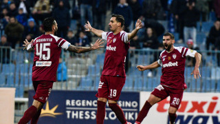 Πάρτι στα αποδυτήρια της ΑΕΛ μετά το μεγάλο διπλό στο Καυτανζόγλειο