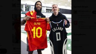 Ο Ντάνι Όλμο συνάντησε τον αγαπημένο του Ντέμιαν Λίλαρντ στο Μιλγουόκι!