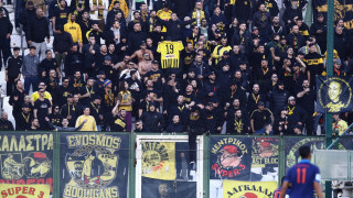 Δυναμικό «παρών» από τους φίλους του Άρη: Η «κιτρινόμαυρη» κερκίδα στη Λεωφόρο