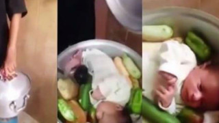 Έβαλαν το μωρό στην κατσαρόλα (video)