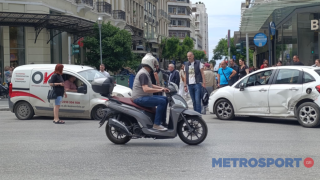 Θεσσαλονίκη: Τροχαίο στην Τσιμισκή με υλικές ζημιές