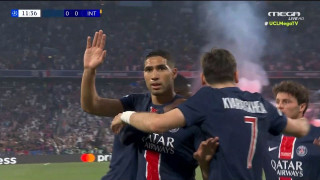 Ο Χακίμι βάζει μπροστά στο σκορ την Παρί κόντρα στην Ίντερ