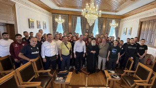 ΑΕΛ: Προσκύνημα στη Μονή Βατοπαιδίου του Αγίου Όρους