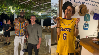 Ο ΛεΜπρόν Τζέιμς απολαμβάνει τις διακοπές του στην Κέρκυρα