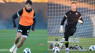 Αβράμπος και Τσιντσόλης: Οι δύο μικροί στις προπονήσεις του ΠΑΟΚ (pics)