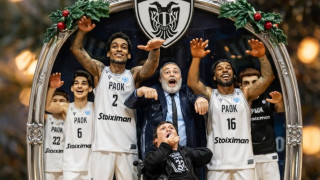 ΠΑΟΚ: Έγινε χριστουγεννιάτικο στολίδι η καλαθοσφαιρική ομάδα (pics)