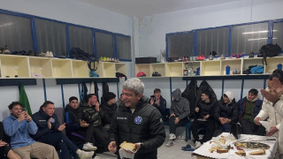 Οικογενειακό κλίμα στην κοπή της πίτας του Εθνικού Πυλαίας