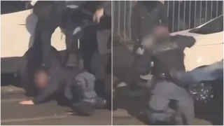 Τορίνο: Διαδηλωτές έριξαν στο έδαφος αστυνομικό και τον χτυπούσαν με σφυρί!