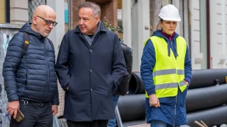 Θεσσαλονίκη: Στο εργοτάξιο της Αγίας Σοφίας ο Στέλιος Αγγελούδης