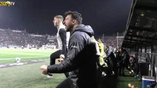 Η παρακάμερα της ΑΕΚ: Η απόκρουση του Στρακόσα και το δοκάρι του Γιόβιτς