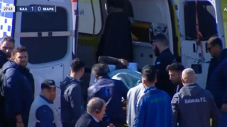 Ο Σεμπά έπεσε στο έδαφος και αποχώρησε με φορείο μετά το Καλαμάτα – Μαρκό