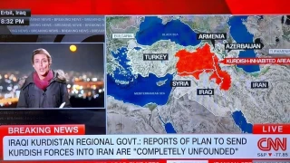 «Τρέλα» των Τούρκων με τον χάρτη του Κουρδιστάν στο CNN- Οι αντιδράσεις