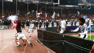 Οι πανηγυρισμοί  της κερκίδας στο γκολ του Βιεϊρίνια (vid)