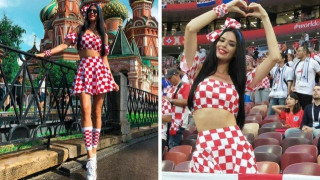 Η σέξι Ιβάνα     πανηγύρισε    για την Κροατία (pics)